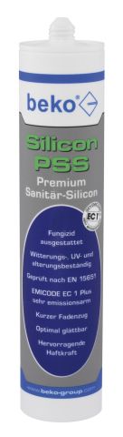 Silikon PSS Premium-Sanitär-Silicon 310 ml SILBERGRAU