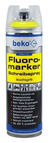 TecLine Fluoromarker Schreibspray 500 ml LEUCHTGELB