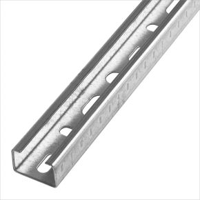 Montageschiene - Stahl verzinkt - Profil 27/18 - Länge 2.000 mm